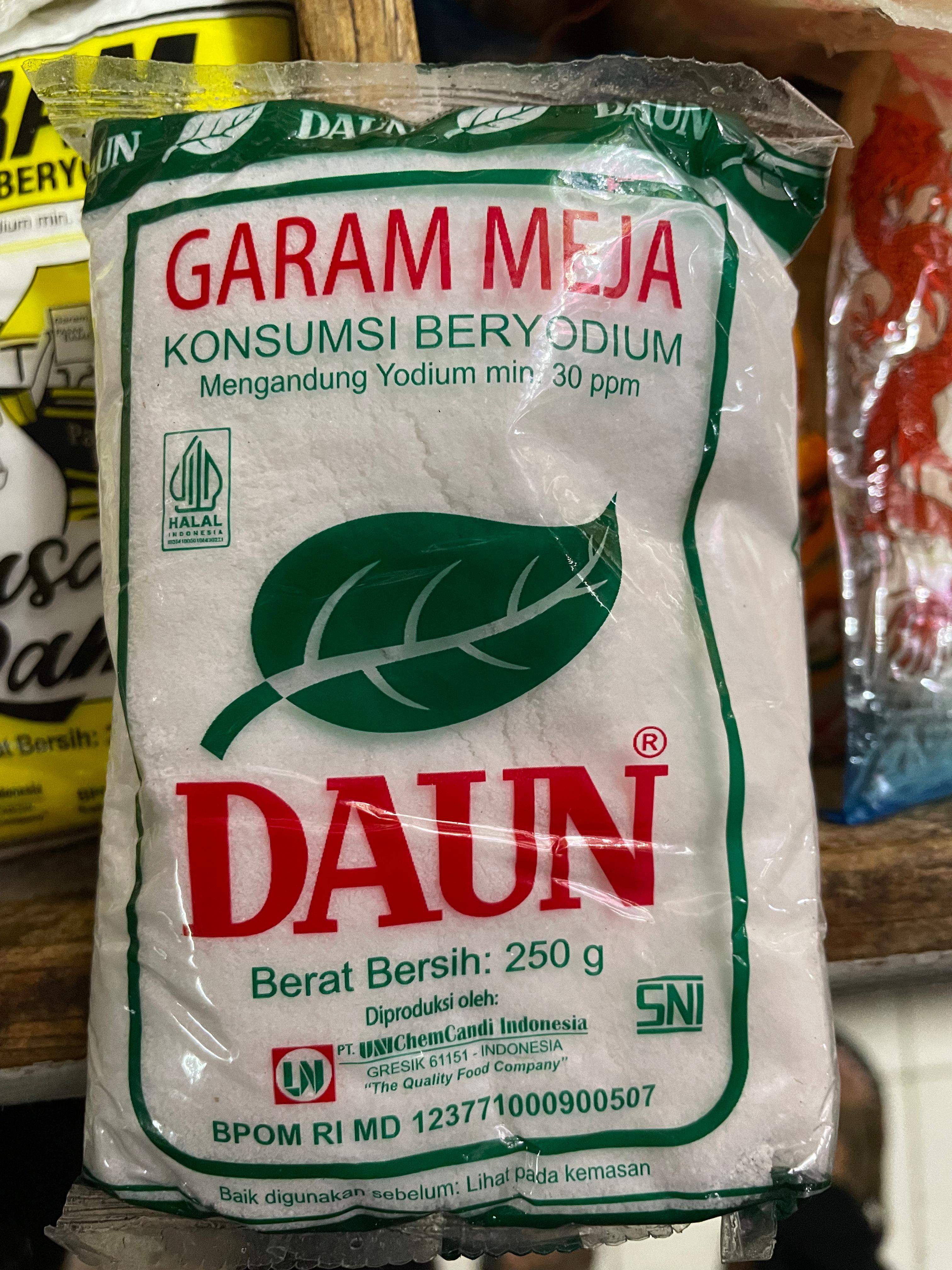 GARAM HALUS CAP DAUN